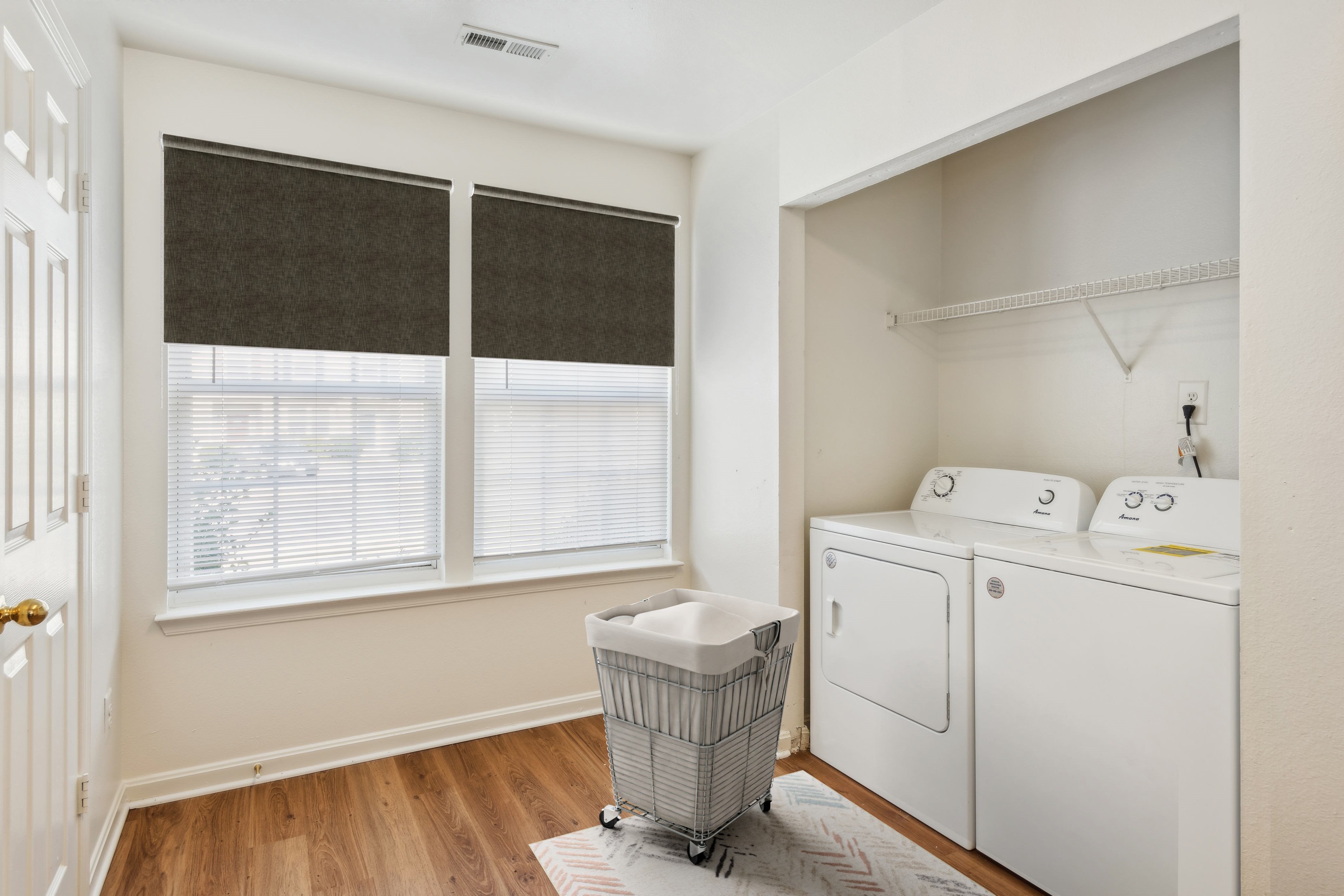 Laundry room at Broadwater Townhomes in Chester VA